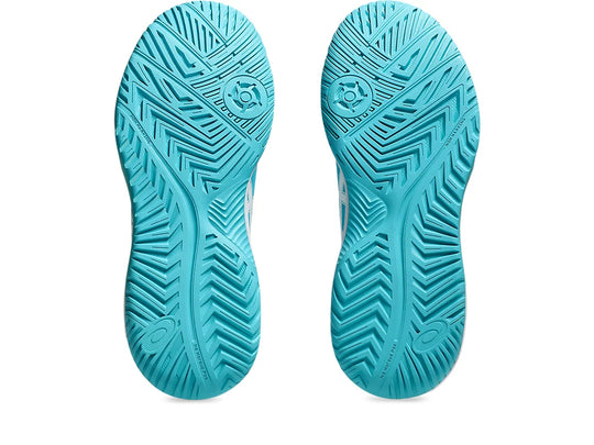 1042A236-400 Asics Women's Gel-Dedicate 8 Pickleball Shoes (Energy Aqua/White)
