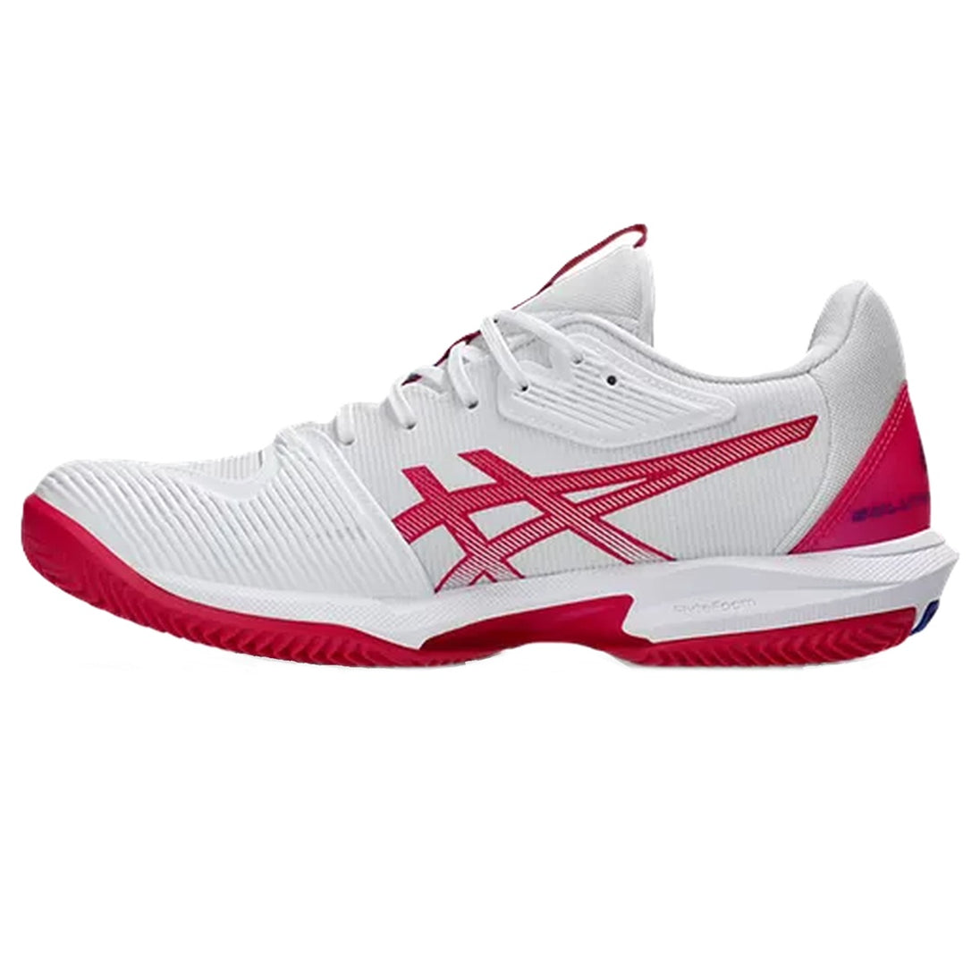 1042A248-103 Asics Women's Solution Speed FF 3 Clay Tennis Shoes (White/Bright Rose)
