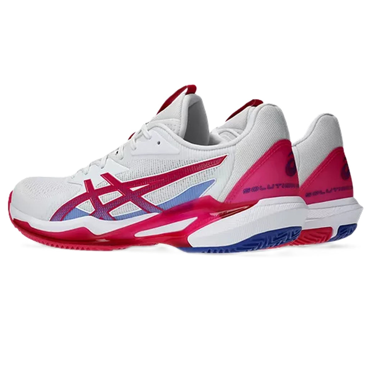 1042A248-103 Asics Women's Solution Speed FF 3 Clay Tennis Shoes (White/Bright Rose)
