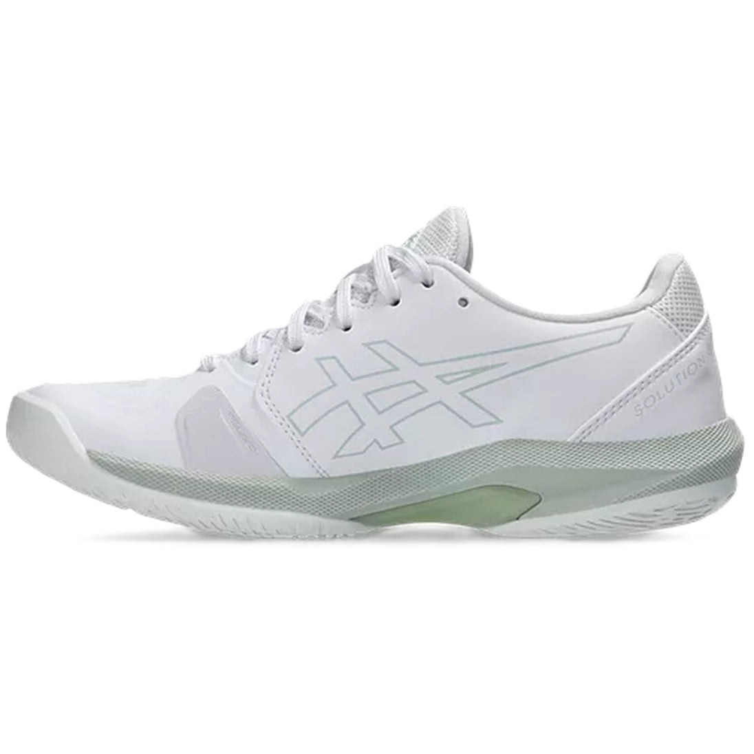 1042A265-103 Asics Women's Solution Swift FF 2 Tennis Shoes (White/Lichen  Rock)