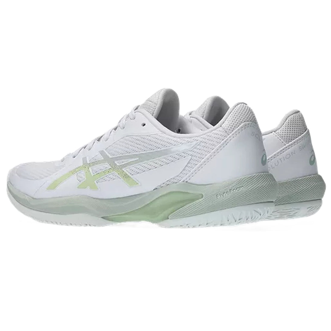 1042A265-103 Asics Women's Solution Swift FF 2 Tennis Shoes (White/Lichen  Rock)