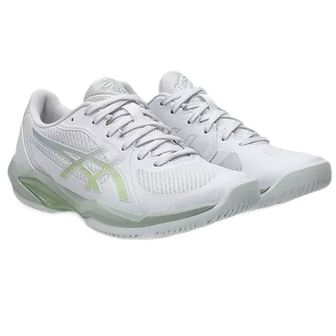 1042A265-103 Asics Women's Solution Swift FF 2 Tennis Shoes (White/Lichen  Rock)