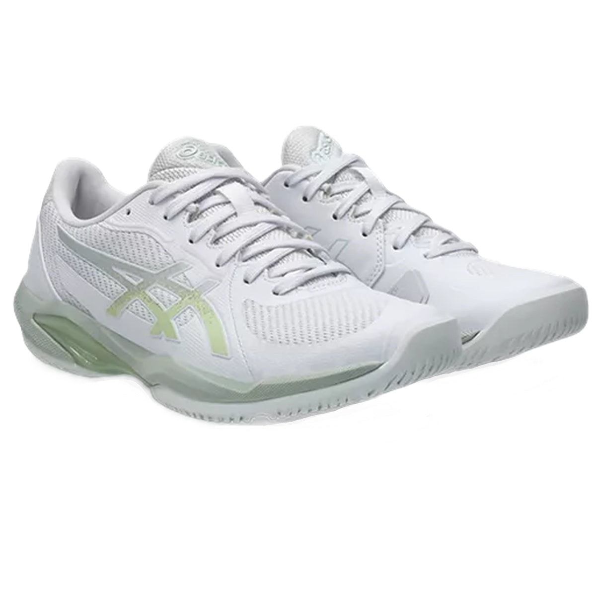 1042A265-103 Asics Women's Solution Swift FF 2 Tennis Shoes (White/Lichen  Rock)
