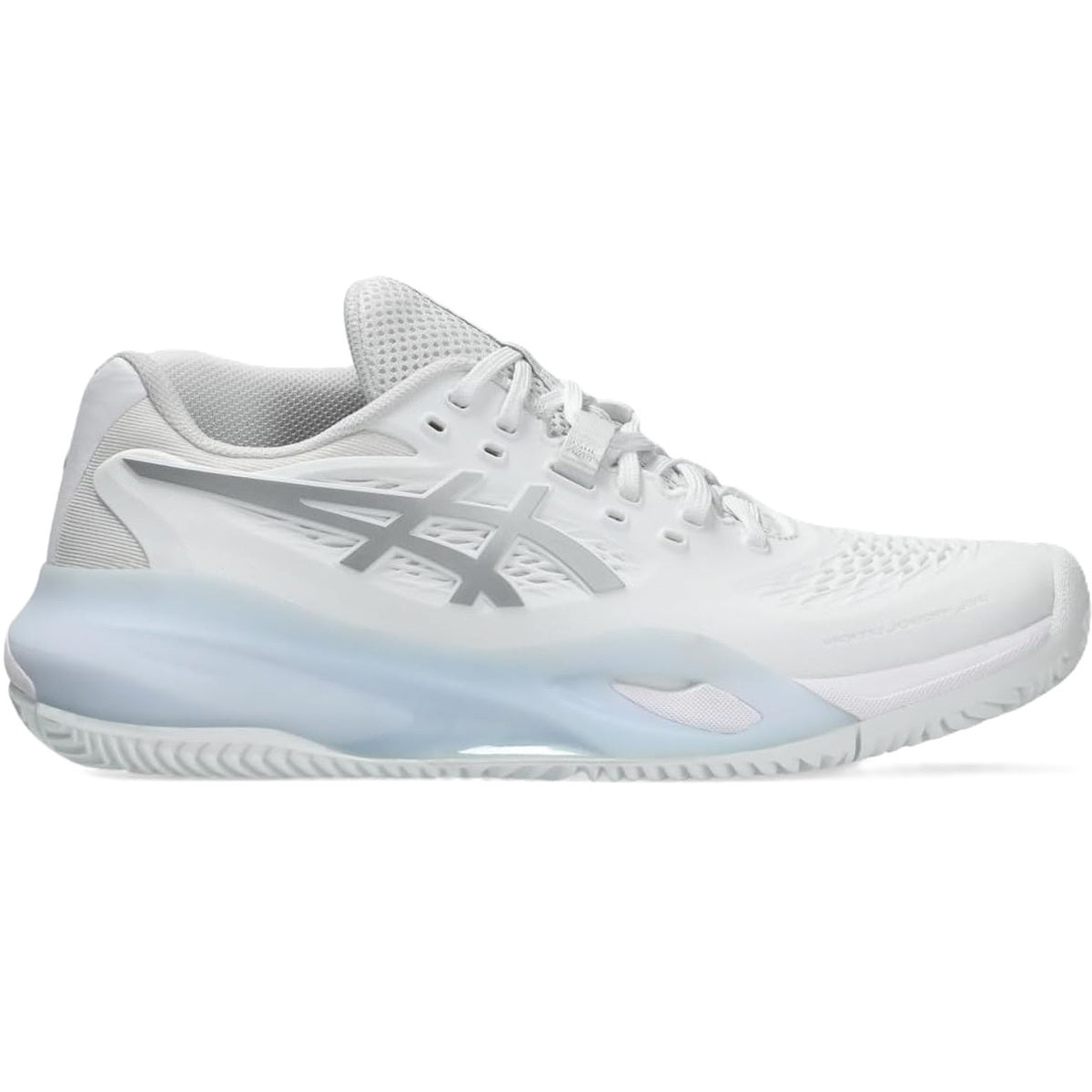 1042A277-100 Asics Women's Gel-Resolution X Clay Tennis Shoes (White/Pure Silver)