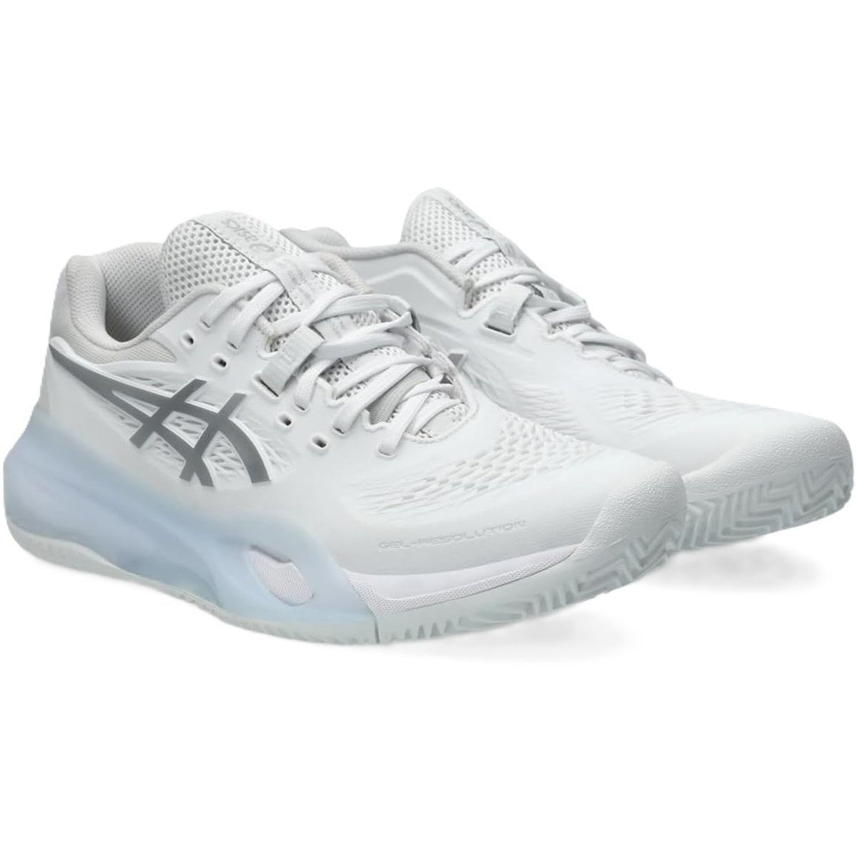 1042A277-100 Asics Women's Gel-Resolution X Clay Tennis Shoes (White/Pure Silver)