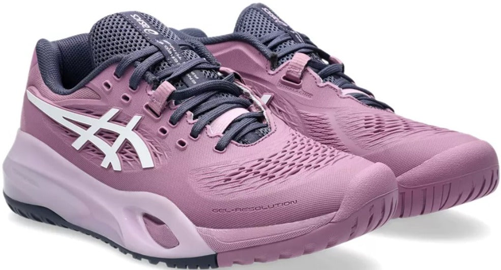 1042A278-500 Asics Women's Gel-Resolution X Wide Tennis Court Shoe (Ube/White)