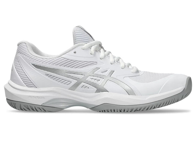 1042A281-101 Asics Women’s Gel-Game FF Tennis Shoes (White Pure Silver)