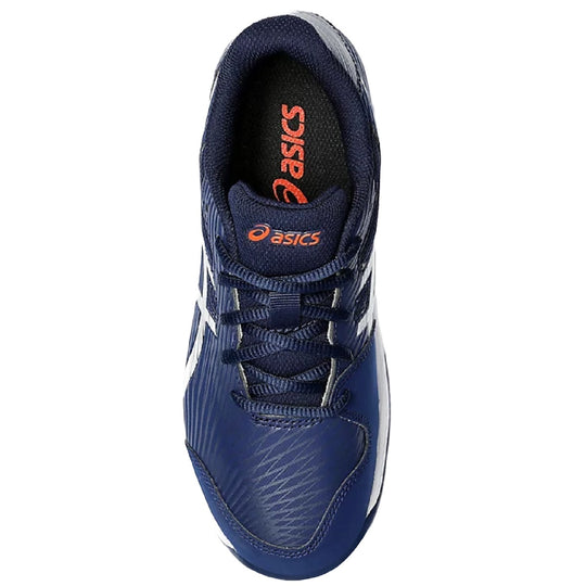 1044A052-403 Asics Juniors Gel-Game 9 GS Tennis Shoes (Blue Expanse/White)