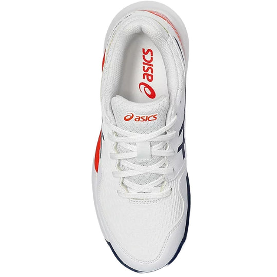 1044A067-103 Asics Juniors Gel Resolution 9 GS Tennis Shoes (White/Blue Expanse)