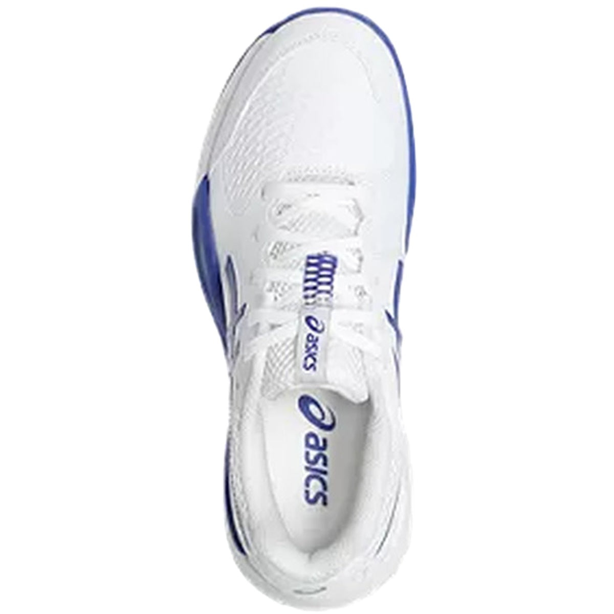 1044A081-100 Asics Juniors Gel-Resolution X GS Tennis Shoes (White/Dark Cobalt)