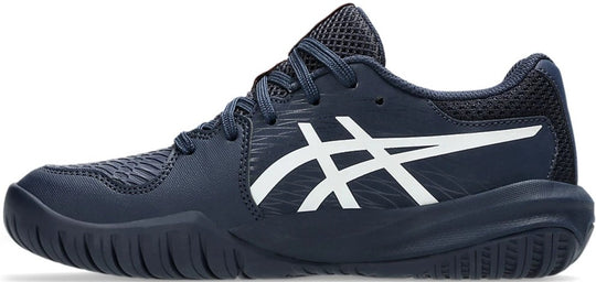 1044A081-400 Asics Juniors Gel-Resolution X GS Tennis Shoes (Midnight/White)