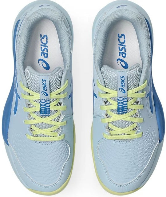 1044A081-401 Asics Juniors Gel-Resolution X GS Tennis Shoes (Light Blue/Blue Coast)
