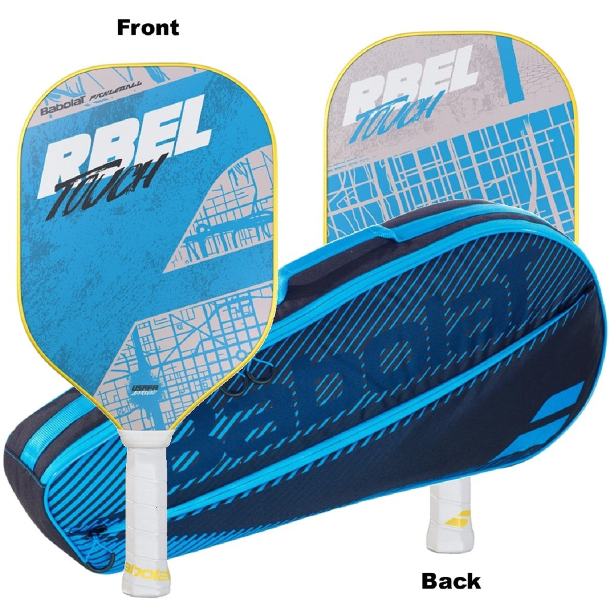 160004-751202 Babolat RBEL Touch Pickleball Paddle + Club Bag Bundle