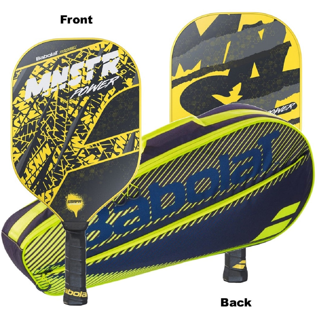 160005-751202-BNDL Babolat MNSTR Power Pickleball Paddle + Club Bag Bundle