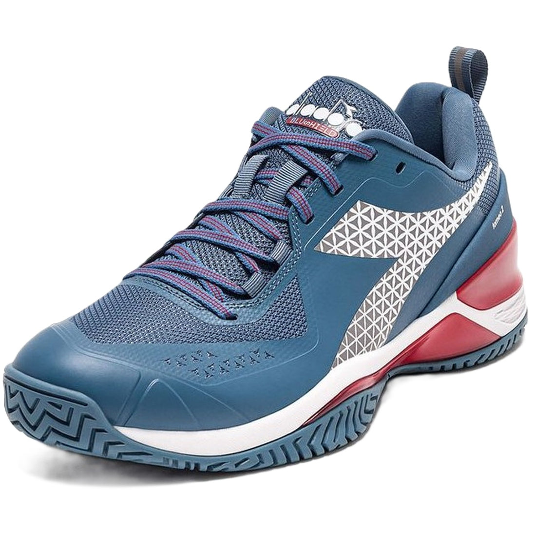 179502-D0843 Men's Blushield Torneo 2 All Ground Tennis Shoe (Oceanview/White/Salsa)