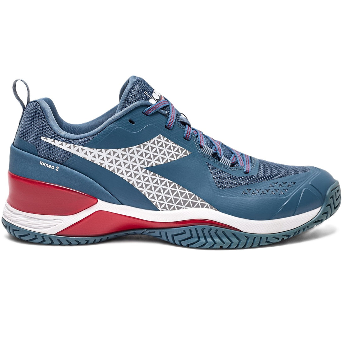 179502-D0843 Men's Blushield Torneo 2 All Ground Tennis Shoe (Oceanview/White/Salsa)