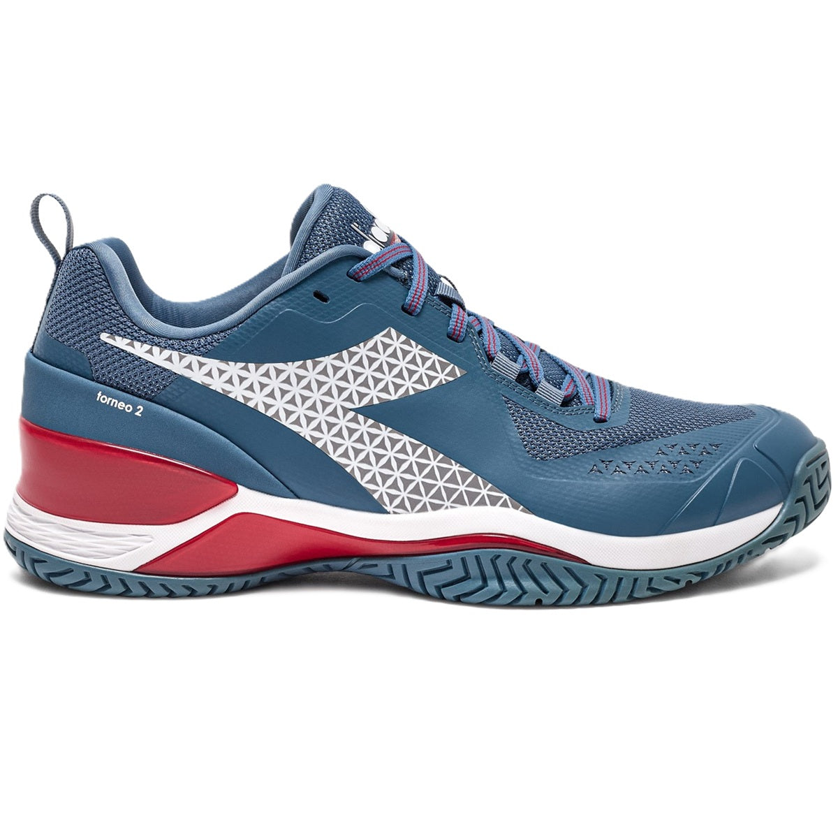 179502-D0843 Men's Blushield Torneo 2 All Ground Tennis Shoe (Oceanview/White/Salsa)