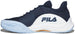 1TM01999-147 Fila Men's Mondo Forza Tennis Shoes (White/Fila Navy/Powder Blue)