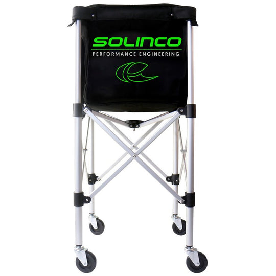 1920573 Solinco Lightweight 180 Ball Tennis Cart with Heavy Duty Ball Bag (Black/Green)