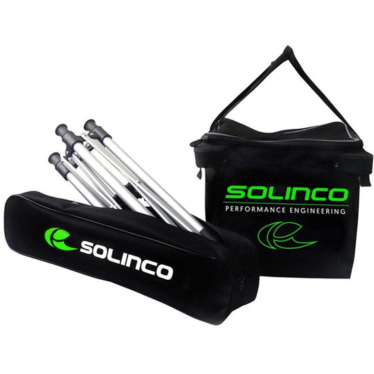 1920573 Solinco Lightweight 180 Ball Tennis Cart with Heavy Duty Ball Bag (Black/Green)