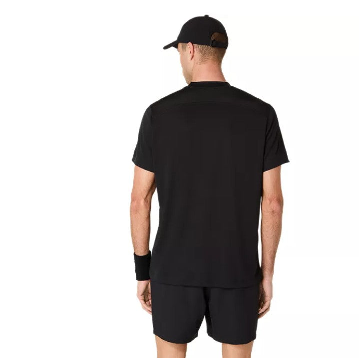 2041A339-001 Asics Men's Court Short Sleeve Top (Performance Black)