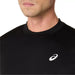 2041A339-001 Asics Men's Court Short Sleeve Top (Performance Black)