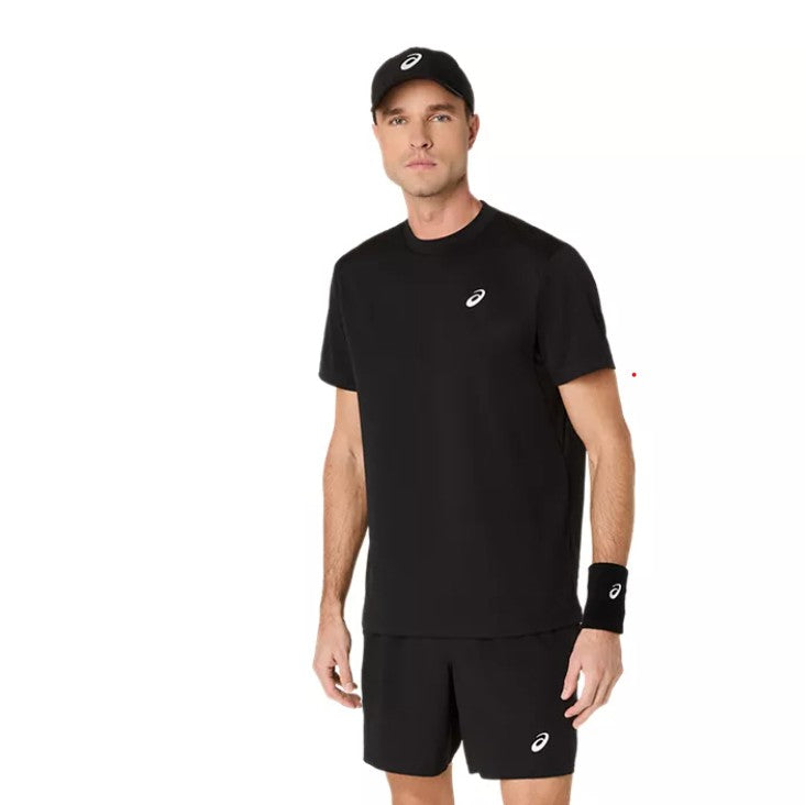 2041A339-001 Asics Men's Court Short Sleeve Top (Performance Black)