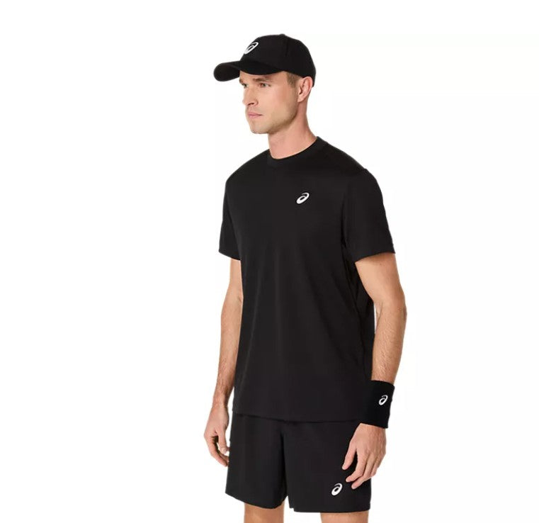 2041A339-001 Asics Men's Court Short Sleeve Top (Performance Black)