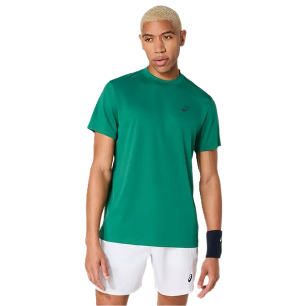 2041A339-301 Asics Men's Court Short Sleeve Top (Jasper Green)