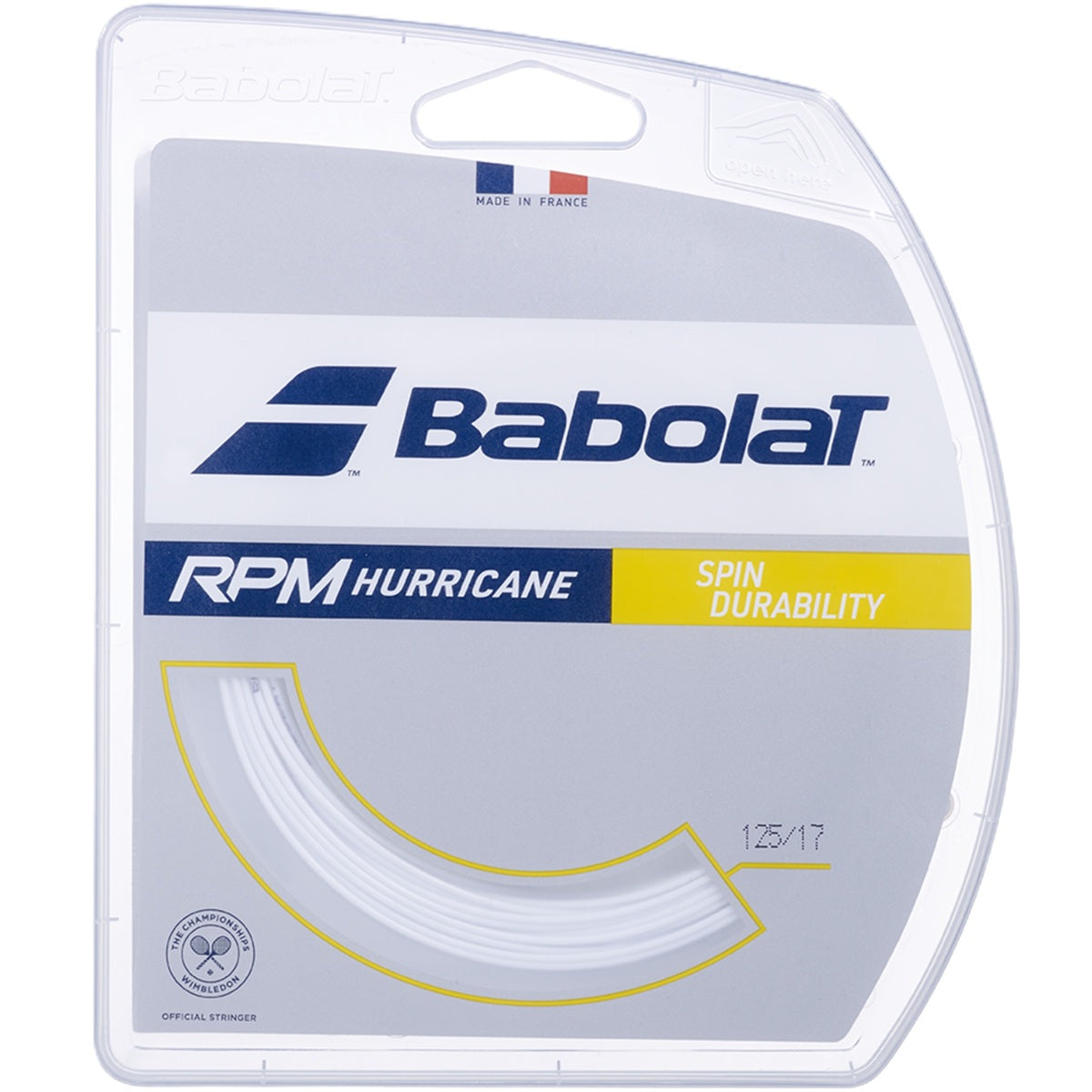 241141-113 Babolat RPM Hurricane 16g Tennis String (Set)