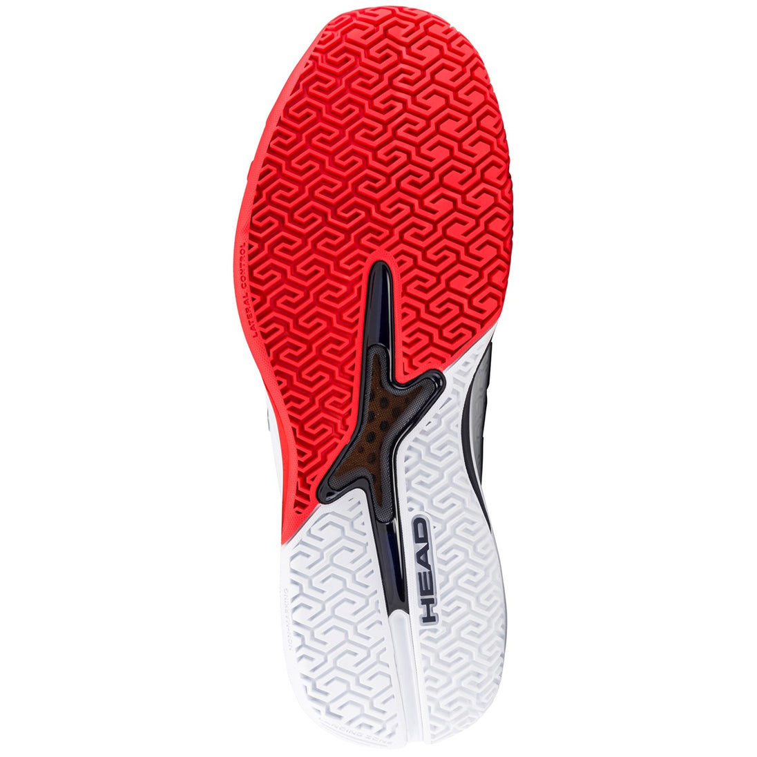 Head Men's Revolt Pro 5 Tennis Shoes (White/Navy) - sole view