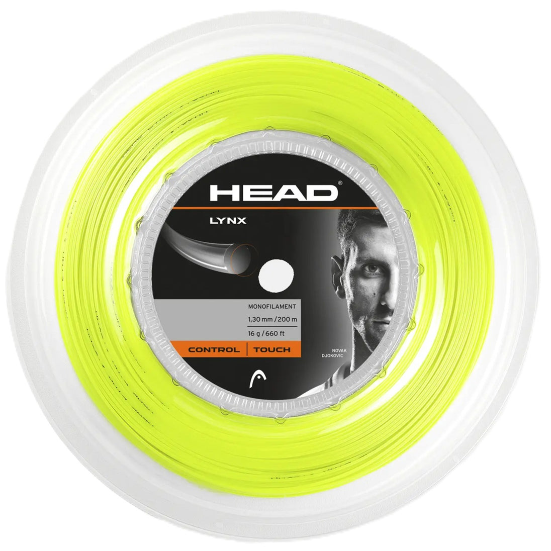 Head Lynx 16g Tennis String (Reel) - Neon Yellow