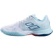 31S23630-1055 Babolat Women's Jet Mach 3 All Court Tennis Shoes (White/Angle Blue) - Left