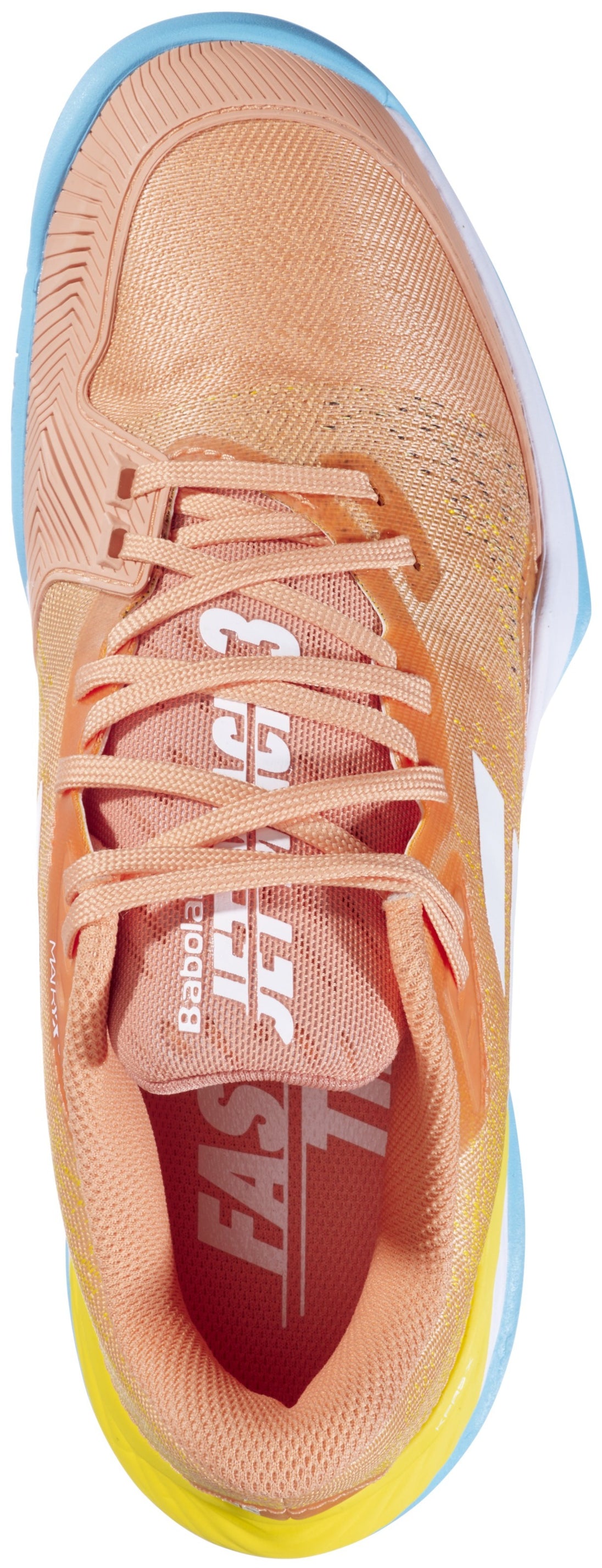 31S24630-6018 Babolat Women's Jet Mach 3 All Court Tennis Shoes (Coral/Gold Fusion)