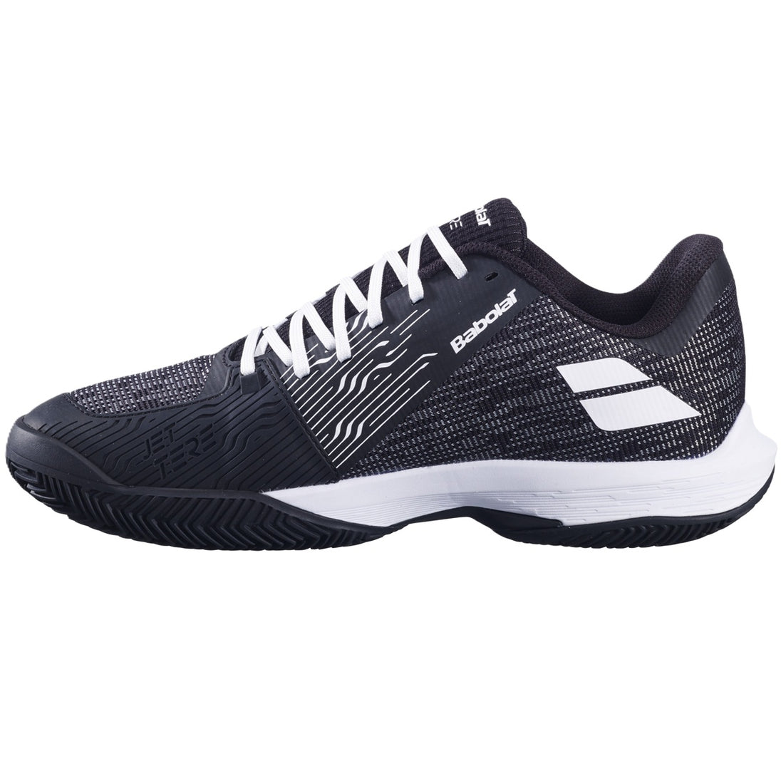 3A0S25A650-2001 Babolat Men's Jet Tere 2 Clay Court Tennis Shoes (Black/White)