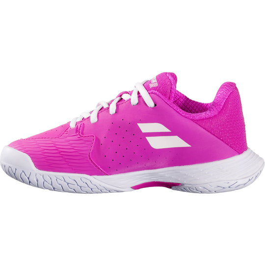 3K3F25A884-5008 Babolat Junior Propulse 3 All Court Tennis Shoes (Fandango Pink)