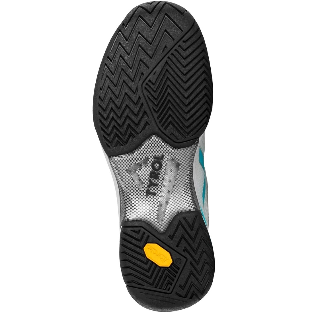 4300-WHTE Tyrol Women's Velocity-V Pickleball Shoes (White/Teal)