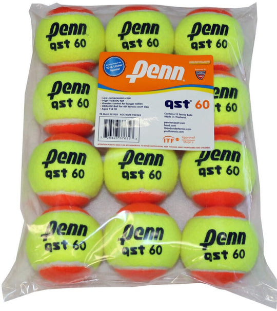 521920-Case Penn QST 60 Orange Training Tennis Balls - Case (72 Balls)