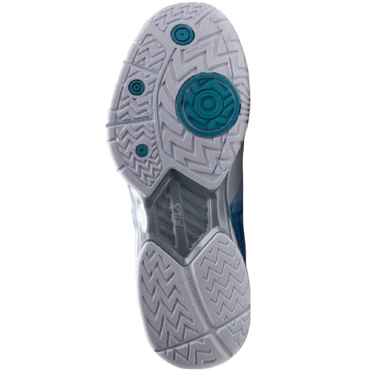 5PM01807-780Fila Women's Volley Zone Pickleball Shoes (Multicolor/White/Metallic Silver) - Sole