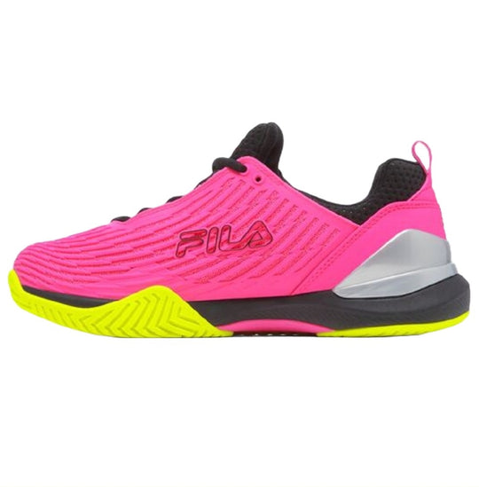 5TM01779-656 Fila Women's Speedserve Energized Tennis Shoes (Pink/Safety Yellow/Black)  Left