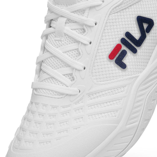 Fila Women's Axilus 3 Tennis Shoes (White/Fila Navy/Fila Red)