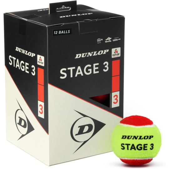 601648_Dunlop_Stage_3_Junior_Red_Tennis_Balls_Box_12Balls