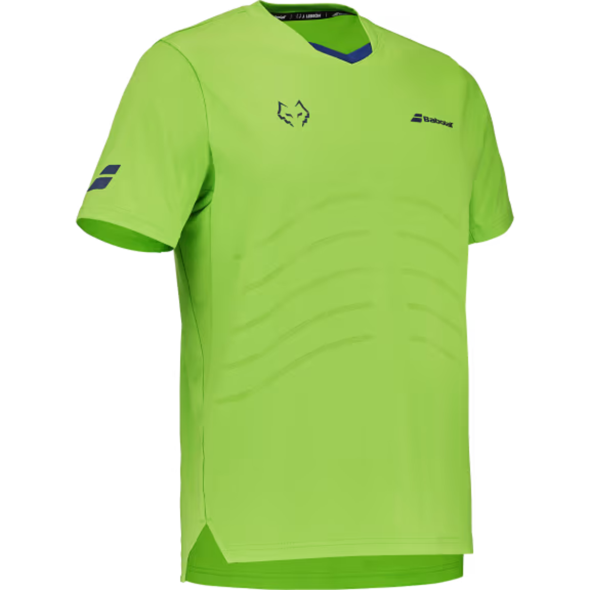 6MF26012-8013_Babolat_Mens_Replica_Lebron_Crew_Neck_Padel_Tee_Flash_Green_