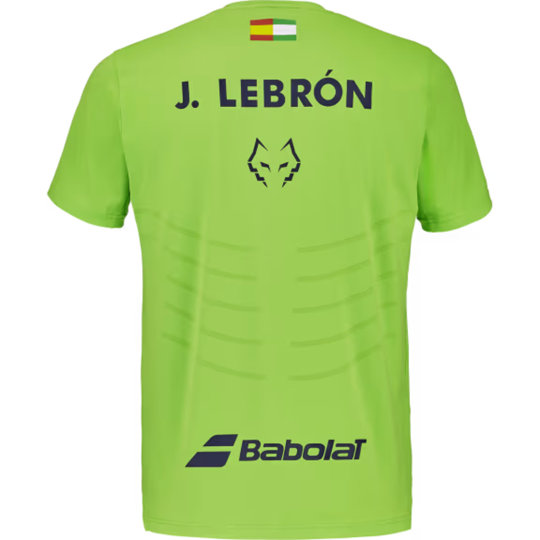 6MF26012-8013_Babolat_Mens_Replica_Lebron_Crew_Neck_Padel_Tee_Flash_Green_