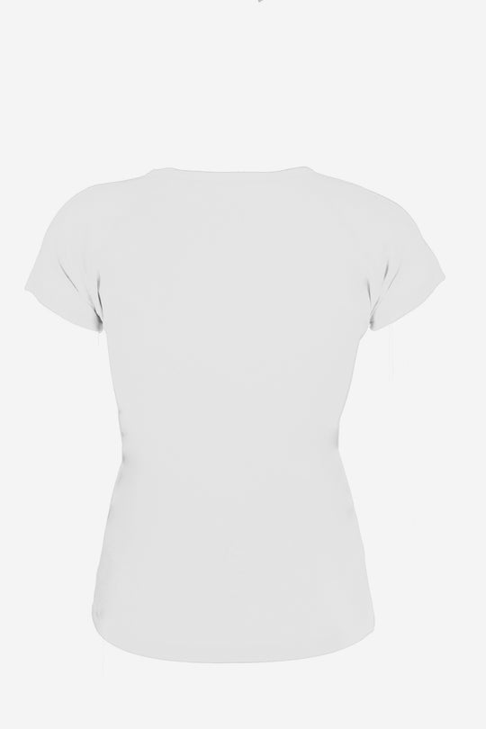 Sofibella Women's Classic Mock Sleeve Tennis Top (White)
