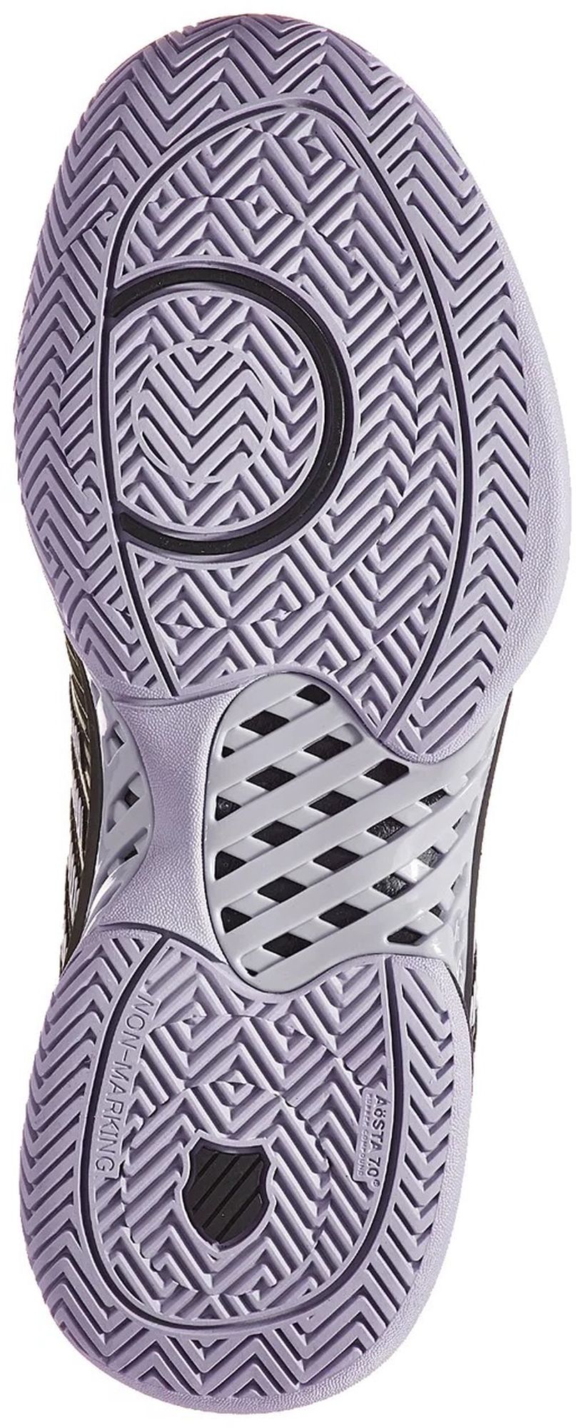 96613-014 K-Swiss Women's Hypercourt Express 2 Tennis Shoes (Moonless Night/Purple Rose)
