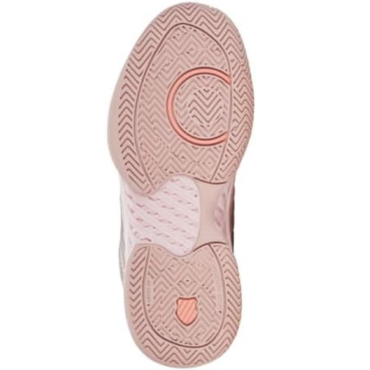 96807-676 K-Swiss Women's Hypercourt Express 2 Wide Tennis Shoes (Almost Mauve/Sepia Rose/Pale Neon Coral) - Sole