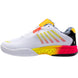 97382-188 K-Swiss Women's Hypercourt Express 2X Lucky in Love Tennis Shoe (White/Black/Neon Yellow) - Left