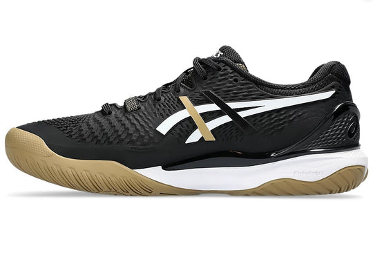 Asics Men’s Gel-Resolution 9 X Hugo Boss Tennis Shoes (Black Camel) b