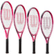 BurnPinkJunior-RedFoam Wilson Burn Pink Junior Tennis Racquet bundled w 3 Red Foam Tennis Balls